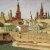 Vue sur le pont Mosvoretsky, le Kremlin et l'église Saint Basile
