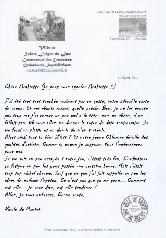 il est grand temps de procder  un nouveau tirage du papier  en-tte de la ville de Sainte-Lol', Madame la Maire !